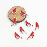 Chenkai 10PCS Bird Silicone Charms Focal Beads DIY Dummy Chains