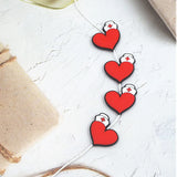 10PCS Nurse Hat Silicone Charms Beads for Beadable Pens