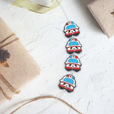 10PCS Cartoon Ambulance Silicone Focal Beads