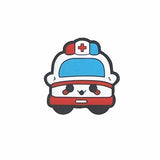 10PCS Cartoon Ambulance Silicone Focal Beads