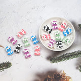Chenkai 10PCS Cow Charms Silicone Focal Beads DIY Dummy Chain