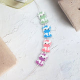 Chenkai 10PCS Cow Charms Silicone Focal Beads DIY Dummy Chain