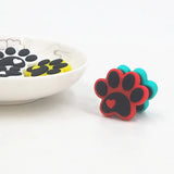 Chenkai 10PCS Dog Paw Silicone Beads DIY Pacifier Toy Accessories