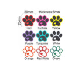 Chenkai 10PCS Dog Paw Silicone Beads DIY Pacifier Toy Accessories