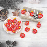 Chenkai 10PCS Christmas Ball Silicone Charms for Beadable Pens & Pacifier Chain