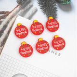 Chenkai 10PCS Christmas Ball Silicone Charms for Beadable Pens & Pacifier Chain
