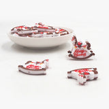 10PCS Christmas Horse Beads Silicone Charms For Beadable Pens