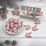 10PCS Christmas Horse Beads Silicone Charms For Beadable Pens