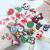 Chenkai 10PCS Christmas Silicone Focal Beads for Keychain Making