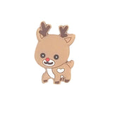 Chenkai 10PCS Christmas Silicone Focal Beads for Keychain Making