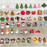 Chenkai 10PCS Christmas Silicone Focal Beads for Keychain Making
