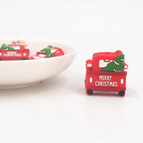 10PCS Christmas Truck Beads Silicone Charms for Beadable Pens
