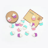 Chenkai 10PCS Cupcake Focal Beads For Pen Beadable Pen Silicone Charms