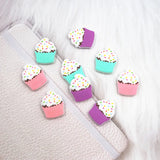 Chenkai 10PCS Cupcake Focal Beads For Pen Beadable Pen Silicone Charms