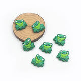 10PCS Frog Silicone Charms Beads for DIY Dummy Chain