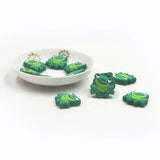 10PCS Frog Silicone Charms Beads for DIY Dummy Chain