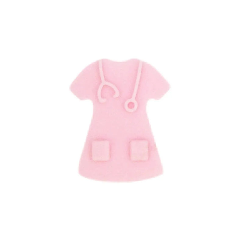 Chenkai 10PCS Doctor Shirt Silicone Beads DIY Baby Chew Necklace Pacifier Toy