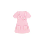 Chenkai 10PCS Doctor Shirt Silicone Beads DIY Baby Chew Necklace Pacifier Toy