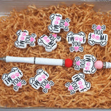 Chenkai 10PCS Dog Shape Focal Beads For Pen Beadable Pen Silicone Charms
