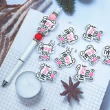 Chenkai 10PCS Dog Shape Focal Beads For Pen Beadable Pen Silicone Charms