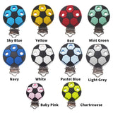 Chenkai 10PCS Football Pacifier Clip Cartoon Holder for Baby Soother Chains