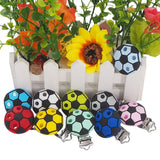 Chenkai 10PCS Football Pacifier Clip Cartoon Holder for Baby Soother Chains