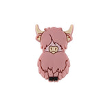 10PCS Highland Cow Beads Silicone Charms For DIY Baby Pacifier Chain