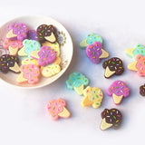 Chenkai 10PCS Ice Cream Focal Beads For Pen DIY Charms Character Beads