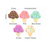 Chenkai 10PCS Ice Cream Focal Beads For Pen DIY Charms Character Beads