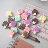 Chenkai 10PCS Ice Cream Focal Beads For Pen DIY Charms Character Beads