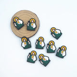 Chenkai 10PCS Jesus Focal Beads For Pen Beadable Pen Silicone Charms