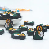 Chenkai 10PCS Jesus Focal Beads For Pen Beadable Pen Silicone Charms