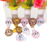 Chenkai 10PCS Lion Silicone Beads Teether Baby DIY Necklace Pendant