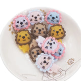 Chenkai 10PCS Lion Silicone Beads Teether Baby DIY Necklace Pendant