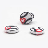 Chenkai 10PCS Love Baseball Silicone Charms - DIY Pacifier Dummy Chain