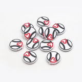 Chenkai 10PCS Love Baseball Silicone Charms - DIY Pacifier Dummy Chain