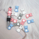 Chenkai 10PCS Rabbit Focal Beads for Pen DIY