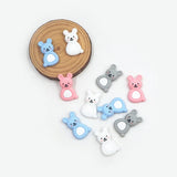Chenkai 10PCS Rabbit Focal Beads for Pen DIY