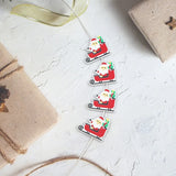 Chenkai 10PCS Santa Claus Silicone Charms Beads For Beadable Pens