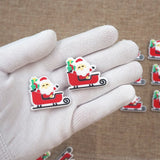Chenkai 10PCS Santa Claus Silicone Charms Beads For Beadable Pens