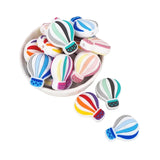 Chenkai 10PCS Silicone Ballon Beads Baby Chewable Pacifier DIY Teething Accessor