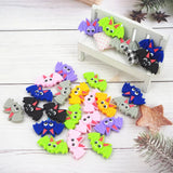 Chenkai 10PCS Silicone Bat Christmas Beads Baby Teething BPA DIY Sensory Chewing