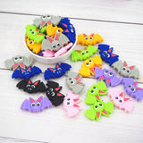 Chenkai 10PCS Silicone Bat Christmas Beads Baby Teething BPA DIY Sensory Chewing