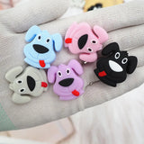 Chenkai 10PCS Silicone Sheep Dog Teether Baby Chewable Pacifier BPA