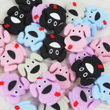 Chenkai 10PCS Silicone Sheep Dog Teether Baby Chewable Pacifier BPA