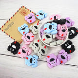Chenkai 10PCS Silicone Sheep Dog Teether Baby Chewable Pacifier BPA