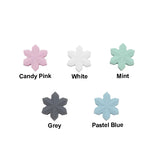 Chenkai 10PCS Silicone Snowflake Teether Beads DIY Baby Soothing Nursing