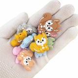 Chenkai 10PCS Squirrel Baby Teething Beads DIY Sensory Toy Accessories