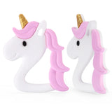 Chenkai 10PCS Unicorn Teether Baby DIY Nursing Chewing Toy