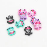 10PCS Skeleton Middle Finger Beads Halloween BPA Infant Dummy Necklace